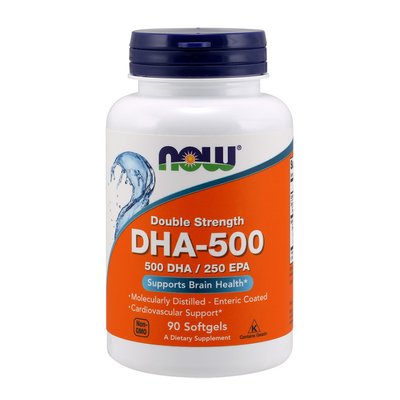 Риб'ячий жир (DHA-500/250 EPA), Now Foods, 90 м'яких капсул 10262-01 фото