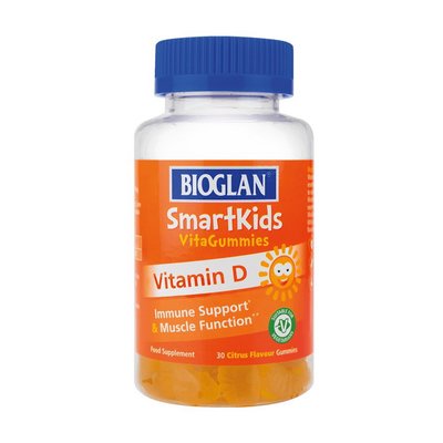 Вітамін Д для дітей (Smartkids Vitamin D), Bioglan, 30 жувальних табл. 21233-01 фото
