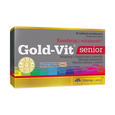 Комплекс Вітамінів після 50 років (Gold-Vit Senior), Olimp, 30 табл. 18881-01 фото