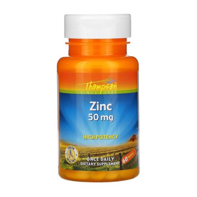 Цинк (Zinc) 50 мг, Carlson Labs, 60 табл. 19341-01 фото