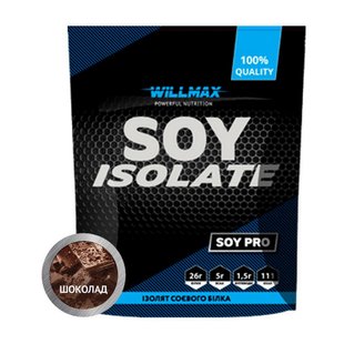 Соевый протеин изолят Willmax Soy Isolate 900 г, Клубничный джем 18055-04 фото