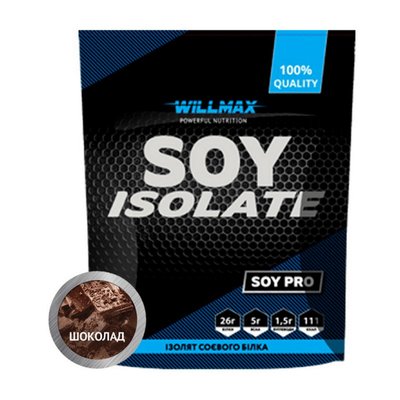 Соєвий протеїн ізолят Willmax Soy Isolate 900 г, Полуничний джем 18055-04 фото
