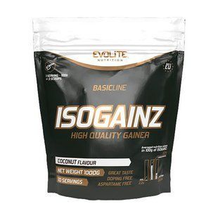 Гейнер Evolite Nutrition Iso Gainz 1000 г, Кокос
