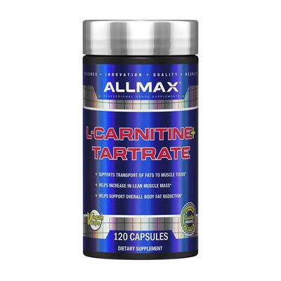 L-Карнітин тартрат All Max Nutrition (L-Carnitine Tartrate), 120 капсул 11187-01 фото