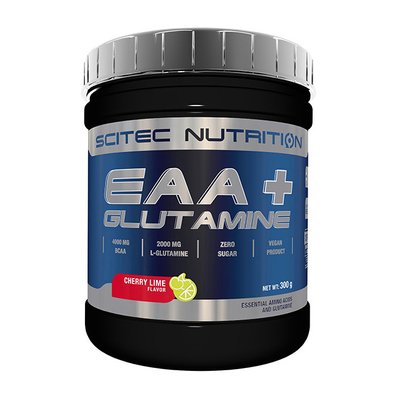 Амінокислоти EAA + glutamine Scitec Nutrition 300 г, Динна колеса 10619-03 фото