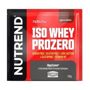 Сироватковий протеїн ізолят Nutrend Iso Whey Prozero 25 г, Полуничний чізкейк
