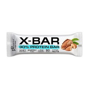 Протеиновый Батончик Powerful Progress X-Bar 30% protein, 50 г, Орехи 20081-01 фото