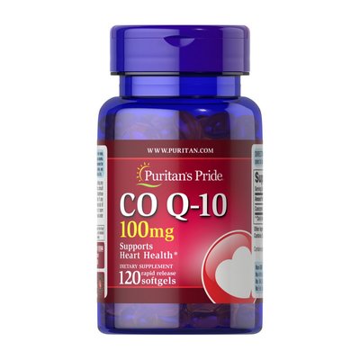 Коензим Q-10 (Q-SORB Co Q-10) 100 мг, Puritan's Pride, 120 м'яких капсул 10226-01 фото