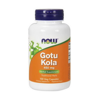 Препарат для покращення роботи мозку (Gotu Kola) 450 мг, 100 веган капсул 19236-01 фото