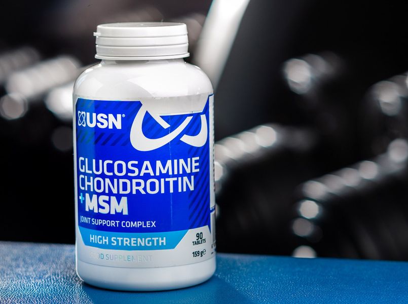 Глюкозамин хондроитин МСМ USN Glucosamine Chondroitin MSM, 90 табл 21986-01 фото