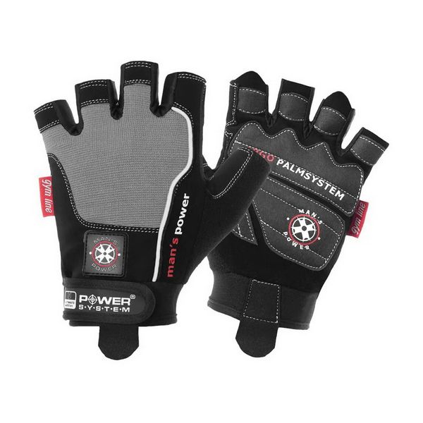 Перчатки для фитнеса Power System Mans Power Gloves Grey 2580GR, L 20916-02 фото