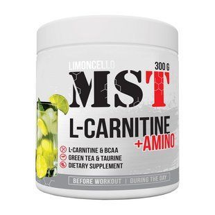Л-Карнітін з амінокислотами (L-Carnitine + Amino), MST, 300 г, Лімончелло