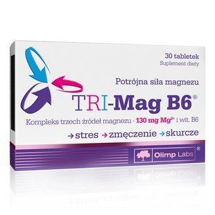 Магний Витамин В6 (TRI-Mag B6), Olimp, 30 табл