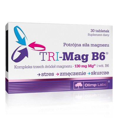 Магній Вітамін В6 (TRI-Mag B6), Olimp, 30 табл. 02526-01 фото