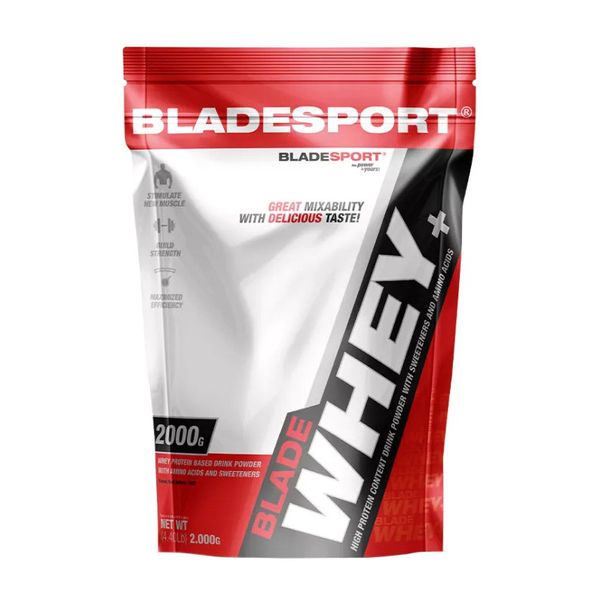 Сывороточный протеин концентрат Blade Sport Whey+ 2000 г, Банановый сплит 22893-01 фото