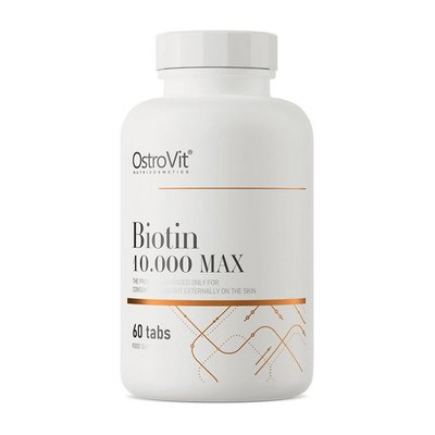 Біотин (Biotin 10000 Max), OstroVit, 60 табл. 21820-01 фото