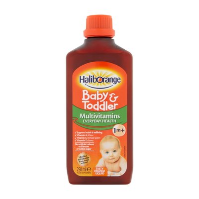 Мультивітаміни рідкі (Babys Toddler Multivitamins Liquid), Haliborange, 250 мл, Помаранчевий 21622-01 фото