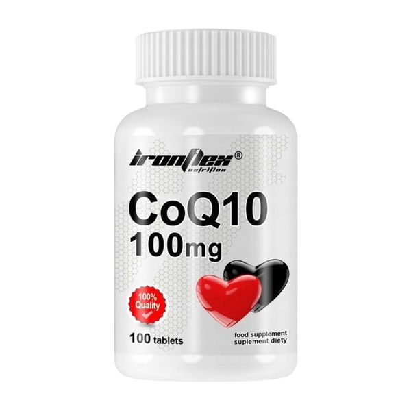 Коензим Q10 (CoQ10) 100 мг, IronFlex, 100 табл 22412-01 фото