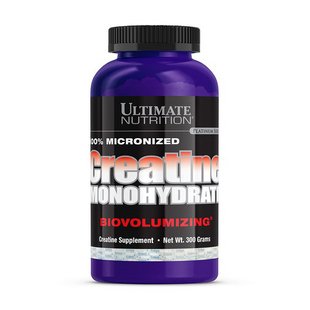 Креатин Моногидрат (Creatine Monohydrate) Ultimate Nutrition в порошке, 300 г, Неприправленный 00083-01 фото