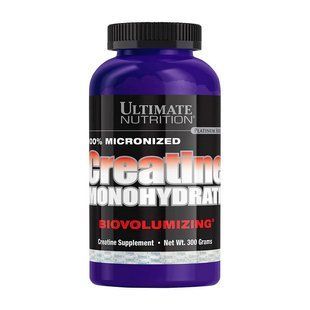 Креатин Моногідрат (Creatine Monohydrate) Ultimate Nutrition у порошку, 300 г, Неприправлений