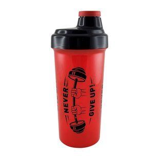 Шейкер Euroshaker Shaker Never Give UP, 750 мл, Красный