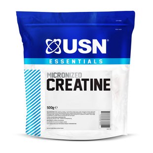 Креатин Моногидрат USN (Essentials Micronized Creatine) в порошке, 500 г, Неприправленный 07737-01 фото