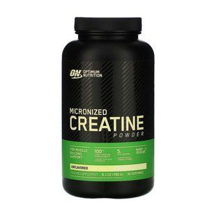 Креатин Мікронізований Optimum Nutrition (Creatine) у порошку, 150 г, Неприправлений