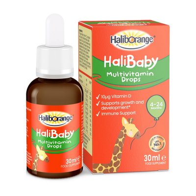Мультивітаміни для малюків краплі (Halibaby Multivitamin Drops), Haliborange, 30 мл 22423-01 фото
