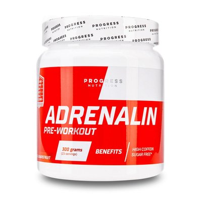 Передтренувальний комплекс Progress Nutrition (Adrenalin Pre-Workout), 300 г, Апельсин-грейпфрут 21851-01 фото