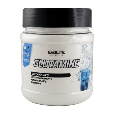 Глютамін у порошку Evolite Nutrition (Glutamine) 400 г, Неароматизований 22166-01 фото