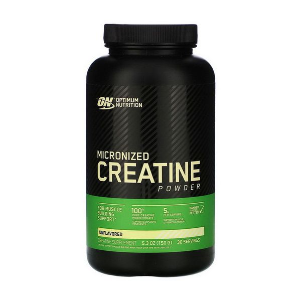 Креатин Микронизированный Optimum Nutrition (Creatine) в порошке, 150 г, Неприправленный 02017-01 фото