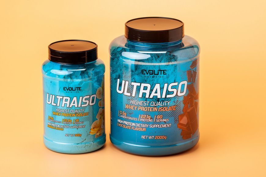 Сироватковий протеїн ізолят Evolite Nutrition Ultra Iso 900 г, Природний