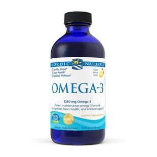 Рыбий жир жидкий (Omega-3) 1560 мг, Nordic Naturals, 237 мл, Большой лимон