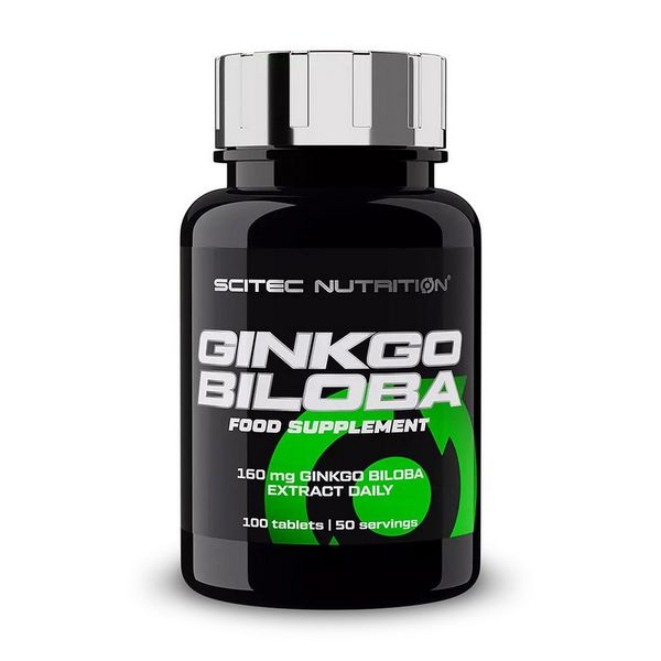 Гинкго Билоба (Ginkgo Biloba), Scitec Nutrition, 100 табл 22299-01 фото