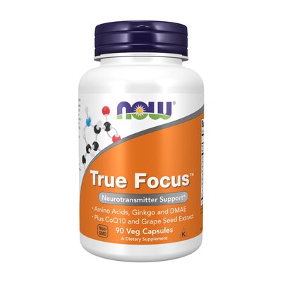 Вітаміни для пам'яті (True Focus), Now Foods, 90 веган капсул 10450-01 фото