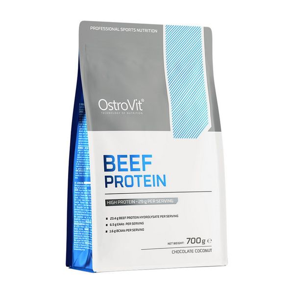 Говяжий протеин OstroVit BEEF Protein 700 г, Клубника 21814-01 фото