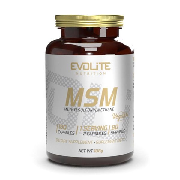 Метилсульфонилметан МСМ (MSM), Evolite Nutrition, 180 веган капсул 22208-01 фото