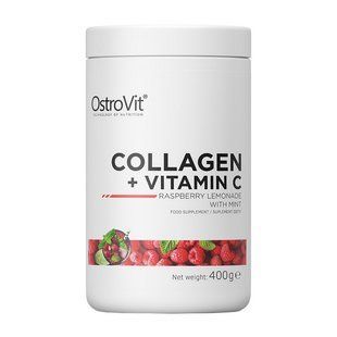 Коллаген и Витамин C (Collagen + Vitamin C), OstroVit, 400 г, Ананас