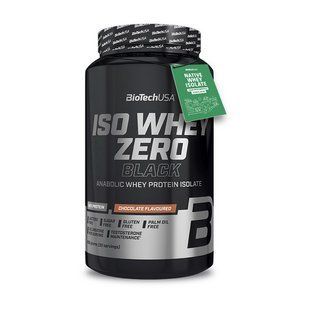 Сироватковий протеїн ізолят BioTech Iso Whey Zero Black 908 г, Полуниця