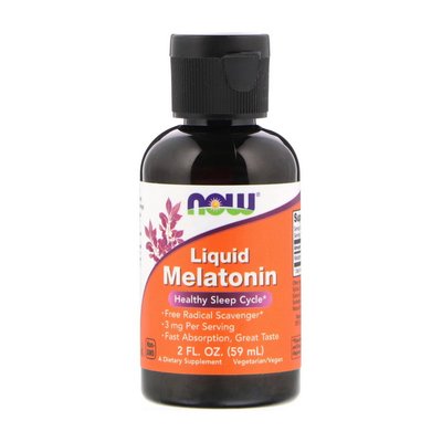 Мелатонін рідкий (Liquid Melatonin), Now Foods, 60 мл 03875-01 фото