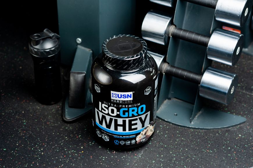 Сывороточный протеин концентрат USN Iso-Gro Whey 2000 г, Голландский шоколад 07746-03 фото