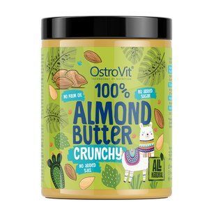 Миндальная паста кранч без сахара OstroVit (100% Almond Butter Crunchy), 1000 г