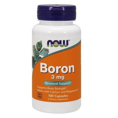 Бор (Boron) 3 мг, Now Foods, 100 капсул 09143-01 фото