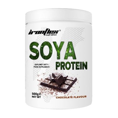 Соєвий протеїн IronFlex Soy Protein 500 г, Шоколад 21869-02 фото