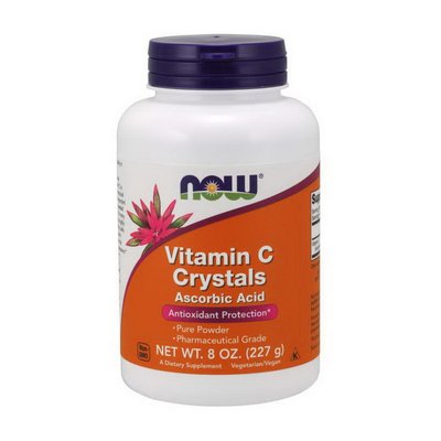 Вітамін C у кристалах (Vitamin C Crystals), Now Foods, 227 г, Неприправлений 18197-01 фото