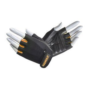 Рукавички для фітнесу Mad Max Rainbow Workout Gloves Black/Neon Orange MFG-251, S