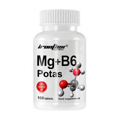 Магній та Вітамін Б6 (Mg+B6 Potas), IronFlex, 100 табл 21046-01 фото