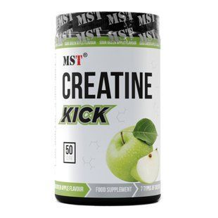 Креатиновий комплекс (Creatine Kick) MST у порошку, 500 г, Кисле зелене яблуко