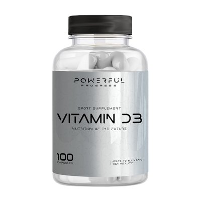 Вітамін Д3 (Vitamin D3) 4000 МО, Powerful Progress, 100 капсул 21474-01 фото