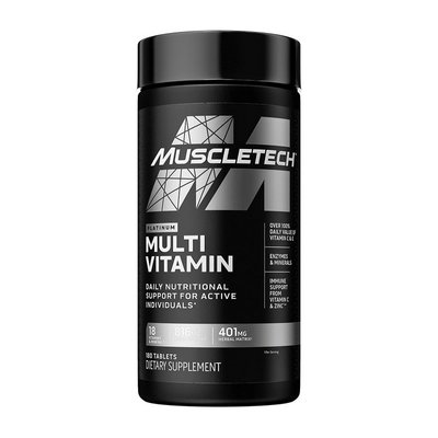 Мультивітаміни для чоловіків (Platinum Multi Vitamin), MuscleTech, 180 табл 22302-01 фото